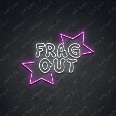 'Frag Out' Neon Sign by Neon Icons